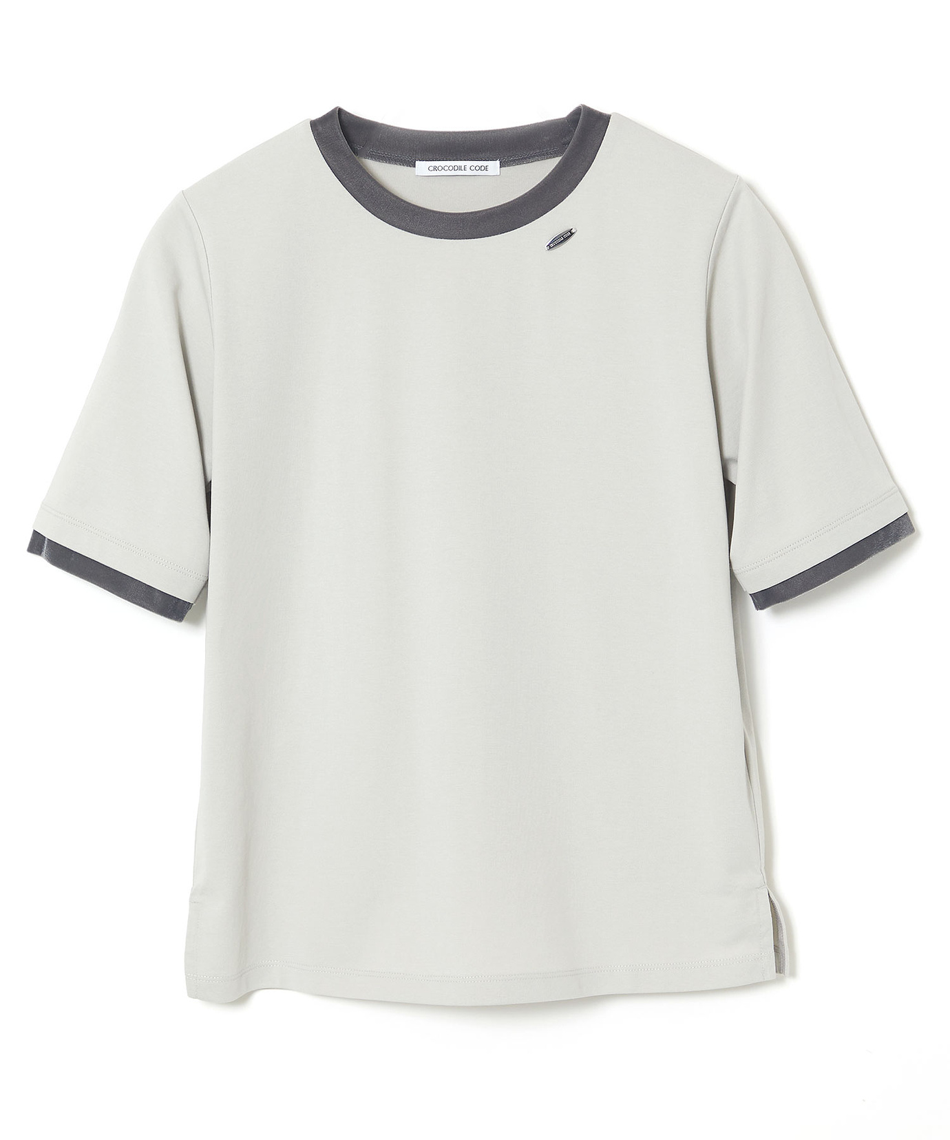 レディース ベロア配色 Tシャツ通販 [0202-65250] - クロコダイル